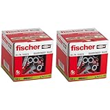 fischer DUOPOWER 10 x 50, Universaldübel, leistungsstarker 2-Komponenten-Dübel, Kunststoffdübel zur Befestigung in Beton, Ziegeln, Stein, Gipskarton UVM., ohne Schrauben, 50 Stück (Packung mit 2)