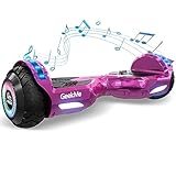 GeekMe Hoverboards 6,5 Zoll Dualmotorräder, Selbstausgleichende Hoverboards mit LED-Licht, Smart Bluetooth, Selbstausgleichendes System, Geschenke für Kinder