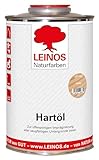 LEINOS Holzöl 1,0 l | Farbloses Hartöl für Möbel, Tische, Arbeitsplatten | Öl für Teak, Eiche & weitere Hölzer | Natürliche Imprägnierung & effektive Versiegelung mit langanhaltendem Schutz innen