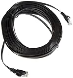 PremiumCord Flaches Netzwerkkabel, Ethernet, LAN & Patch Kabel Cat6, UTP, Schnell flexibel & Robust RJ45 Kabel 1Gbit/S, AWG30/7, Kupferkabel 100% Cu, Schwarz, 15m