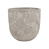 BUTLERS Pflanztopf Outdoor Ø 13cm Beton -FLORAL Basic - Pflanzentopf für innen und außen | Übertopf zur Dekoration von Balkon, Küche, Fensterbank, Pflanzregal, Wohnzimmer