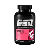 ESN Caffeine Caps, 120 Kapseln, hochdosierte Koffein Kapseln, 200 mg Koffein pro Tagesportion, vegan, geprüfte Qualität - made in Germany