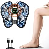 EMS Fussmassagegerät, Intelligente Massagematte mit 8 Modi 19 Einstellbare Frequenzen für die Durchblutung Muskelschmerzen, EMS Fußmassagegerät, USB Tragbare Foot Massager