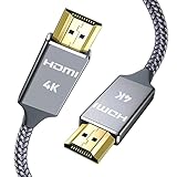 Hdmi Kabel 2Meter 4K@60Hz, Snowkids Highspeed Ethernet 18Gbps,Vergoldete Anschlüsse mit Audio,Kompatibel mit Video 4K UHD 2160p,HD 1080p,3D Xbox PS3/4