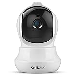 SriHome SH020, Drahtlose Überwachungskamera 1080P HD...