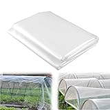 KZQXXT Gewächshausfolie 2X5M Polyethylenfolie Transparent Gewächshausfolie Extra Dick Reißfest Folie Kunststoffplatten für Bauernhöfe, Gärten, Gartenarbeit Treibhaus Folientunnel