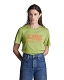 G-STAR RAW Damen Originals Label Regular T-Shirt, Grün (tendril D19953-4107-D115), S