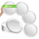 Bokon 12 Stück Pizzablech Bulk Restaurant Aluminium Pizza Pan mit breitem Rand Silber Runde Pizza Pie Kuchen Platte Anti Rost Pizzablech für Ofen Backen Zuhause Küche Leicht zu reinigen (25,4 cm)