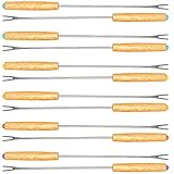 Rosenstein & Söhne Fonduegabeln: Fondue-Gabeln, 12er-Set (Fleischfonduegabel, Käsefondue Gabel, Schokobrunnen)