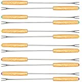 Rosenstein & Söhne Fonduegabeln: Fondue-Gabeln, 12er-Set (Fleischfonduegabel, Käsefondue Gabel, Schokobrunnen)