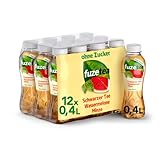 Fuze Tea Schwarzer Tee Wassermelone Minze - außergewöhnliche Fusion aus Schwarztee und fruchtigem Wassermelone-Geschmack - Tee aus nachhaltigem Anbau - Einweg Flaschen (12 x 400 ml)