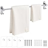 TANiCE Handtuchhalter 40-70cm einstellbar Edelstahl Handtuchstange wandmontage Badetuchhalter Handtuchstange Wand für Bad Küche