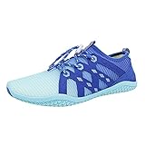 Barfußschuhe Damen Herren Bequem rutschfest Outdoor Badeschuhe Sommer Lässig Breiter Fuß Leicht Schwimmschuhe Surfschuhe Wandern Transparent Schnell Trocknend 39 Wasserschuhe