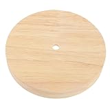 Angoily Runde Tischlampenbasis aus Massivem Holz Stabile DIY Lampenhalterung für Schreibtisch Kreativer Runder Lampenfuß Geeignet für Schlafzimmer Wohnzimmer und Büro