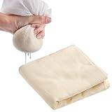 Eruinfang 3Stück Passiertuch Nussmilchbeutel Wiederverwendbar Käsetuch Cheesecloth Filtertuch für Hausgemachten Käse Nussmilch Beeren Obstsaft und Gemüsesaft Abseihen(50x50cm)