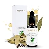 Anadoa Lorbeerkernöl 30 ml – Naturrein & kaltgepresst aus Laurus nobilis Kernen | Sanfte Pflege für Haut & Haar | Ohne Zusätze