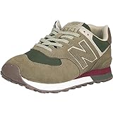 New Balance 574 Sneaker Trainer Schuhe (Olive/Bone, 44)