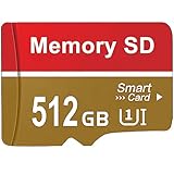 512 GB SD Karte - kacbuy UHD Video wasserdichte Speicherkarte SD Card Hohe Geschwindigkeit TF Karte für Drone, Dash Cam, Kamera, Smartphone, PC, Tablet (512gb)