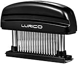 LURICO Fleischzartmacher, Fleischklopfer Meat Tenderizer 48 Edelstahl Ultra Sharp Nadel Klingen Tenderizers, Zum Zart Machen von Rind/Huhn/Schwein/Kalb/Steak Abnehmbar Zum Reinigen, Spülmaschinenfest
