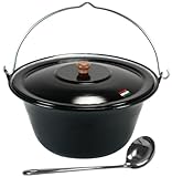 GRILLPLANET Gulaschkessel 15 Liter emailliert Deckel...