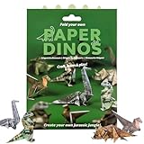 50 Blatt Dinosaurier Origami Set, DIY Papierbastelset für Kinder & Erwachsene, Falten Sie niedliche Figuren für Dekoration und Geschenke
