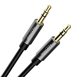 deleyCON 5m Klinke Audio Stereo AUX Kabel 3,5mm Klinkenkabel Audiokabel Metallstecker Handy Smartphone Tablet Kopfhörer HiFi Receiver (Extra Dünn & Flexibel)