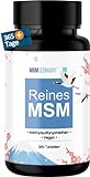 MSM Vegan 2000mg + 365 Tabletten [HOCHDOSIERT] für Knochen und Gelenke* - Laborgeprüft, vegan und ohne Zusätze in Deutschland abgepackt