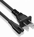 AC Cord, 2 Prong C8 Power Cable Compatible with TV PS4 PS5 Speaker Monitor Xbox Xbox One S/Xbox One X Wall Power Cable Replacement (16.4ft/5m)