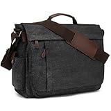 CALIYO Umhängetaschen Herren aus Canvas Schultasche...