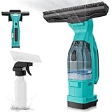 Akku-Fensterreiniger Kompatibel für Makita 18V,Fensterreiniger mit abnehmbarem Wassertank, Sprühflasche Streifenfreie Reinigung glatten Oberflächen Fenster, Spiegel, Duschwände(keine Batterie)