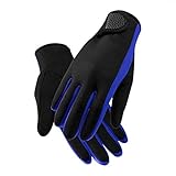 AfinderDE 1,5mm Neoprenen Tauchhandschuhe Wasserdicht Anti-Rutsch Elastische Tauchen Gloves Neoprenhandschuhe Thermohandschuhe Schwimmen Handschuhe für Tauchen Surfen Schnorcheln Kajakfahren