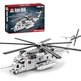 MERK Technik Militär Flugzeug Bausteine, MOC-127265 CH-53E Super Stallion Helicopter Modell, 2192 Teile MOC Klemmbausteine Hubschrauber Bausatz Kompatibel mit Lego