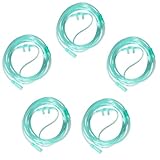 Sauerstoffbrille Nasenbrille, 3m Nasenbrille für Sauerstoffgerät, 5 Stück Nasenbrille Sauerstoffschlauch, Nasenbrille Sauerstoffbrille für Sauerstoffgerät Atemtherapie- und Inhalationsgeräte
