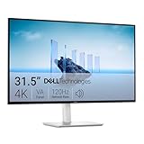 Dell 32 Plus 4K Monitor - S3225QS - 31,5' 4K (3840 x 2160) bis zu 120Hz 16:9, VA Panel, AMD FreeSync Premium, 99% sRGB, 95% DCI-P3, Kontrastverhältnis 1500:1, Comfortview Plus, Aschweiß