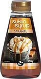 Sukrin Syrup Caramel - dickflüssiger Karamellsirup mit reduziertem Kohlenhydratanteil zum Süßen und Backen oder auf Pancakes (450g Flasche)