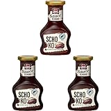 Schwartau Dessert Sauce Schokolade, zum Verfeinern von Desserts und Eis, 125ml (Packung mit 3)