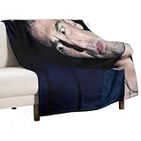 YOUMAN Jon Bernthal Fleece-Überwurfdecke für Bett, Couch, Sofa, 300 g/m², superweiche und warme Flanelldecken, Heimdekoration, 127 x 152,4 cm