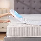 LANOX Matratzen Topper 160x200cm 7,5cm Höhe, 5-Zonen Gel Memory Foam Matratzentopper für Boxspringbett Wohnwagen Schlafsofa, mit Abnehmbaren und Waschbaren Bezug