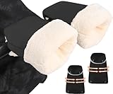 AESZITTEW Winterhandschuhe für Kinderwagen, winddicht, weich, Schutz vor kaltem Wetter, Lenkerhandschuhe für Kinderwagen, Anhänger, Fahrrad (#2)