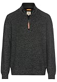 camel active Herren Pullover aus einem Baumwollmix Asphalt, Menswear-L