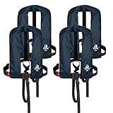 12skipper 4er-Set Automatik-Rettungswesten 165N ISO, Waistbelt, Navy