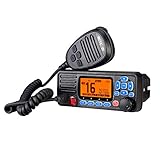 Retevis RA27 Marine Transceiver, IP67 Wasserdicht Wasserdichtes Handfunkgerät, Klasse D DSC, Seefunkgerät mit GPS, 88 Kanäle, Professionelle Marine Funkgerät (1 Stück, Schwarz)