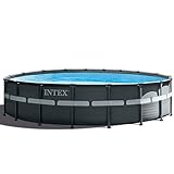 Intex 26330GN Frame Pool Set Ultra Rondo, Grau, 549 x 132 cm