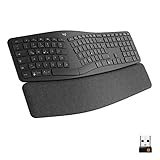 Logitech ERGO K860 - kabellose ergonomische Tastatur mit geteilter Tastenanordnung, ES QWERTY - Graphit