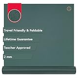 Manduka Pro Reise-Yogamatte, 180,3 x 61 cm, faltbar und reisefreundlich, lebenslange Haltbarkeit, von Lehrern genehmigt, hygienische Konstruktion, 180,3 x 61 cm, schwarzer Salbei-Nebel