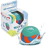 Schildkröt Wave Jumper I Ø 55mm I springt & schwimmt auf der Wasseroberfläche I Riesenspaß für Kinder und Jugendliche im Pool, Freibad & Meer