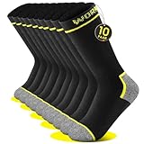 FALARY 10 Paar Arbeitssocken Herren 43-46 Baumwolle Socken...