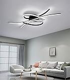 Wohnzimmer LED -Deckenleuchten dimmbare Wohnzimmer Deckenlampe mit Fernbedienung Schlafzimmer Lampe Moderne kreative Metall -Acryl -Design Deckenleuchte Kronleuchter Beleuchtung