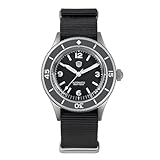 TACTICAL FROG Watchdives WD50-Fathoms Taucheruhr V2 300 M wasserdichte Herren-Armbanduhr, BGW9 / NH35