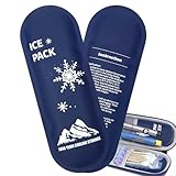 Eisbeutel – Tragbarer wiederverwendbarer Gel-Kühlbeutel für schnelle Linderung, flexibler weicher Eisbeutel mit auslaufsicherem Design, praktisch für Medikamentenkühlung, Verletzungen, Reisen, Sport